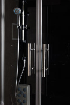Maya Bath Platinum Catania-L Steam Shower & Catania Steam Shower – Luxury Corner Whirlpool Spa with Entertainment Features