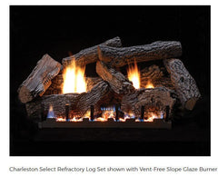 Empire Vent-Free Slope Glaze Gas Burner Only with Manual Valve VFSM18NAT