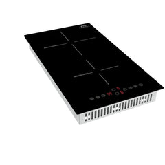 Forno Parco 12-Inch Induction Cooktop, 2 Zones, 3600W, Touch Control, 9 Power Levels & Booster Function - FCTIN0583-12