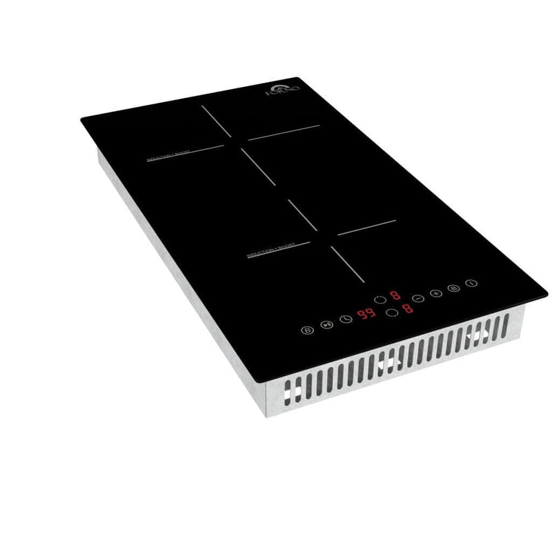 Forno Parco 12-Inch Induction Cooktop, 2 Zones, 3600W, Touch Control, 9 Power Levels & Booster Function - FCTIN0583-12