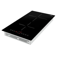 Forno Parco 12-Inch Induction Cooktop, 2 Zones, 3600W, Touch Control, 9 Power Levels & Booster Function - FCTIN0583-12