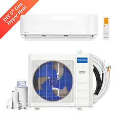 MRCOOL DIY 18,000 BTU 5th Gen Hyper Heat Single Zone Mini Split System with 25ft line set - 230V - DIYHH-18-HP-WM-230D25