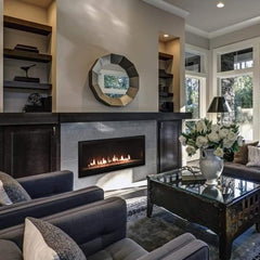 Empire 36" Boulevard Direct Vent Linear Gas Fireplace with Liner and Multi-Function Remote DVLL36BP92P