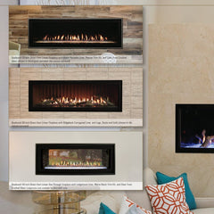 Empire 60" Boulevard Direct Vent Linear Gas Fireplace with Multi-Function Remote DVLL60BP90P