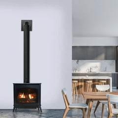 Empire 27" Spirit Steel Direct Vent Gas Stove with Slope Glaze Burner and Log Set DVP30MS30FP