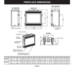 Empire 42" Madison Premium Direct Vent Gas Fireplace with Log Set DVP42FP30P