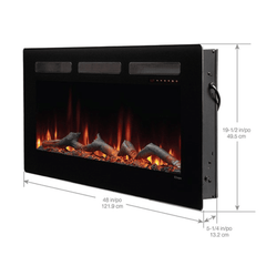 Dimplex 48 Inch Sierra Wall-Mount/Built-In Linear Electric Fireplace X-SIL48