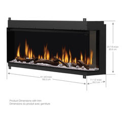 Dimplex 60 Inch Ignite Bold Built-In Linear Electric Fireplace X-XLF6017-XD