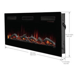 Dimplex 60 Inch Sierra Wall-Mount/Built-In Linear Electric Fireplace X-SIL60