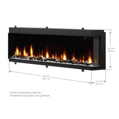 Dimplex 88 Inch Ignite Bold Built-In Linear Electric Fireplace X-XLF8817-XD