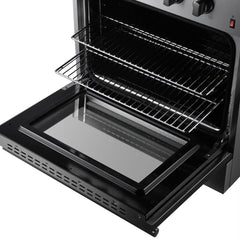 FORNO Marco 30 Inch Dual Fuel Range Stainless Steel, 4 Sealed Burners – 37,000 BTU, 4.32 cu.ft. True Convection Oven FFSGS6197-30