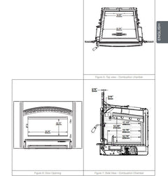 Enerzone 44 Inch Destination 2.7 Wood Burning Insert Indoor EB00058