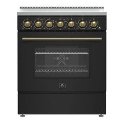 FORNO Espresso Paolo 30 Inch 4.38 cu. ft. Freestanding Electric Range in Stainless Steel, FFSEL6011-30