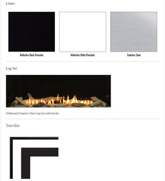 Empire 48" Boulevard Vent-Free Linear Gas Fireplace with Barrier VFLB48FP30P