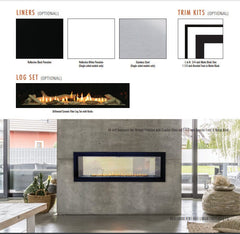 Empire 72" Boulevard Vent-Free Linear Gas Fireplace with Barrier and Remote Control VFLB72FP90P
