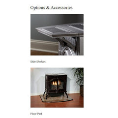 Empire 28" Spirit Cast Iron Direct Vent Gas Stove with Slope Glaze Burner and Log Set DVP30CC30BP