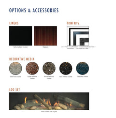 Empire 36" Boulevard Direct Vent Linear Gas Fireplace with Liner and Multi-Function Remote DVLL36BP92P