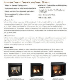 Empire 36" Jefferson Select Vent-Free Firebox Only VFS36FB0F