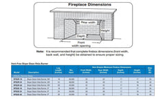 Empire Vent-Free Double-Sided Slope Glaze Vista Gas Burner Only VFSUR18N