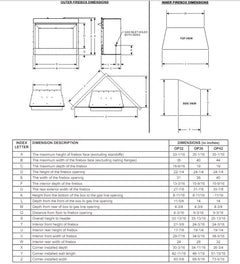 Empire 42" Carol Rose Outdoor Premium Stainless Steel Firebox Only OP42FB2MF