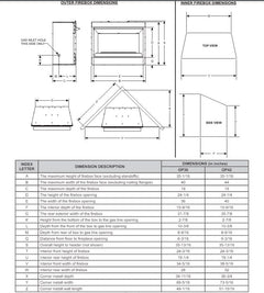 Empire 42" Carol Rose Outdoor Premium Stainless Steel Gas Fireplace with Harmony Burner and Refractory Liner OP42FP32MP