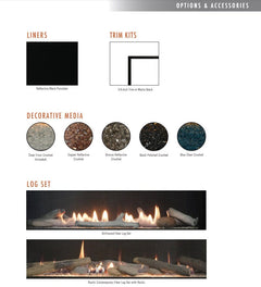 Empire 36" Loft Direct Vent Linear Gas Fireplace with Crushed Glass DVL36BP30P