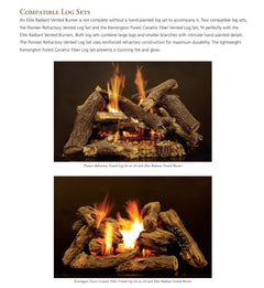 Empire 18-Inch Elite Radiant Vented Natural Gas Burner Only BFL18MTN