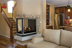 Empire 36" Madison Clean-Face Premium Peninsula Multi-Sided Direct Vent Gas Fireplace with Barrier DVCP36PP30P