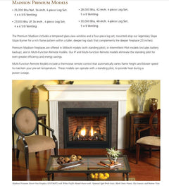 Empire 36" Madison Premium Direct Vent Gas Fireplace with Log Set DVP36FP30P
