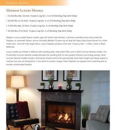Empire 42" Madison Luxury Direct Vent Gas Fireplace with Blower and Log Set DVX42FP31LP