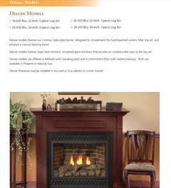 Empire 48" Madison Deluxe Direct Vent Gas Fireplace with Log Set DVD48FP30P