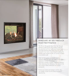 Empire 40" Renegade Clean-Face Double-Sided Direct Vent Gas Fireplace with TruFlame Technology DVCT40CSP95P