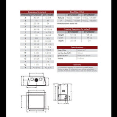 Empire 40" Renegade Clean-Face Direct Vent Gas Fireplace with TruFlame Technology DVCT40CBP95P