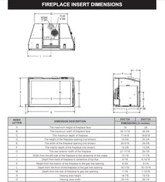 Empire 30" Renegade Clean-Face Direct Vent Gas Fireplace Insert with Multi-Function Remote and Blower DVCT30CBN95P