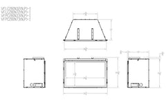 Empire 32" Loft Vent-Free Gas Fireplace Insert with Barrier and Black Liner VFLC28IN32P