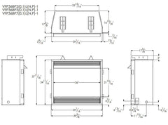 Empire 36" Lincoln Premium Vent-Free Gas Fireplace with Slope Glaze Burner VFPA36BP30LP