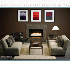 Empire 24-Inch Loft Contemporary Multi-Sided Vent-Free Gas Burner Only VFRU24P