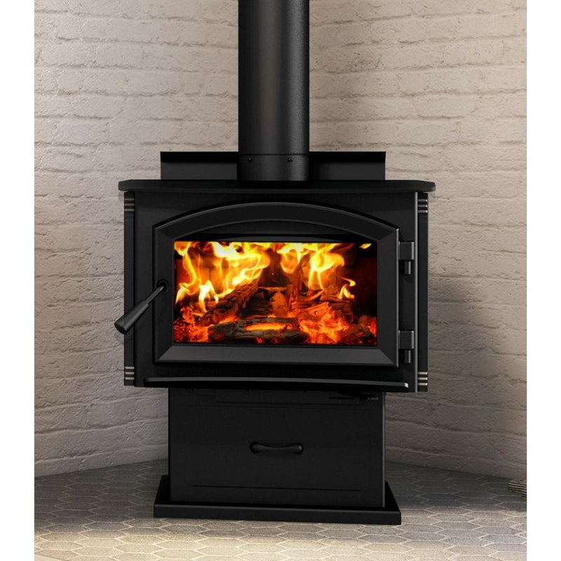 Enerzone 28 Inch Solution 1.7 Wood Burning Stove Indoor EB00055