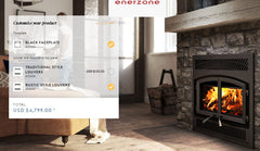 Enerzone 37 Inch Solution 2.5 ZC II Wood Burning Fireplace Indoor EB00059
