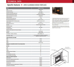 Enerzone 37 Inch Solution 2.5 ZC II Wood Burning Fireplace Indoor EB00059
