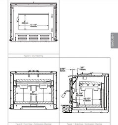 Enerzone 29 Inch Solution 2.3-I Wood Burning Insert Indoor EB00064