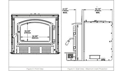 Enerzone 29 Inch Solution 2.3-I Wood Burning Insert Indoor EB00064