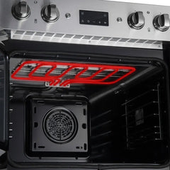 FORNO Asti 30-Inch French Door Double Electric Wall Oven with Air Fry Self-Clean and Sous Vide - FBOEL1340-30