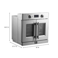 FORNO Gallico 30-Inch Electric French Door Wall Oven FBOEL1371-30