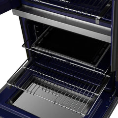 FORNO Gallico 30-Inch 7.36 cu. ft. French Door Double Electric Wall Oven with Telescopic Racks, Air Fry, Self-Clean and Sous Vide, FBOEL1388-30