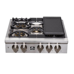 FORNO Spezia 30-Inch Gas Cooktop, 4 Burners FCTGS5751-30
