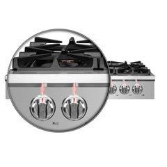 FORNO Spezia Alta Qualita 48-Inch Pro-Style Gas Rangetop, 8 Bruners FCTGS5751-48