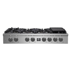 FORNO Spezia Alta Qualita 48-Inch Pro-Style Gas Rangetop, 8 Bruners FCTGS5751-48