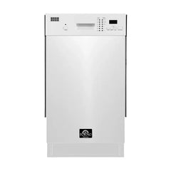 FORNO Polo 18-Inch Built-In Dishwasher, Compact Efficiency with Advanced Features - FDWBI8041-18