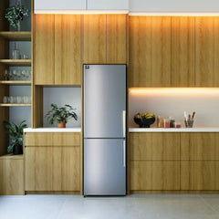 FORNO Guardia 23.4 Inch 10.8 cu. ft. Left Swing Refrigerator with Bottom Freezer in Stainless Steel, FFFFD1778-24LS